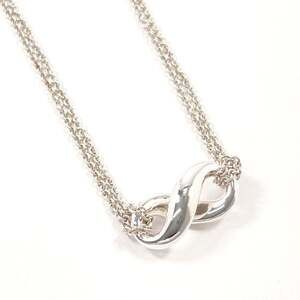 TIFFANY&Co. Tiffany Infinity Necklace, Sterling Silver 925, Silver, Women's